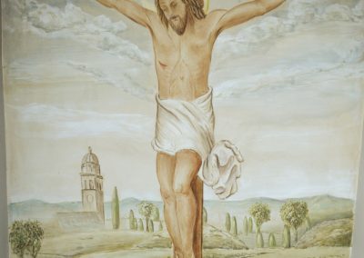 Cristo in affresco.